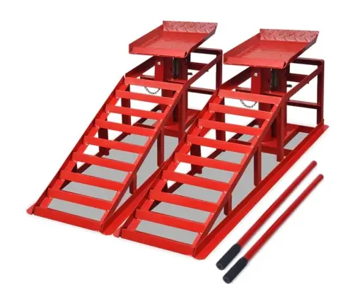 Rampos Automobiliui, 2Vnt., Raudonos Spalvos, Plienas