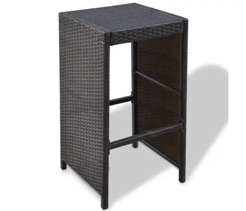 Sodo Baro Baldų Komplektas Su Pag., 7D., Rudas, Poliratanas