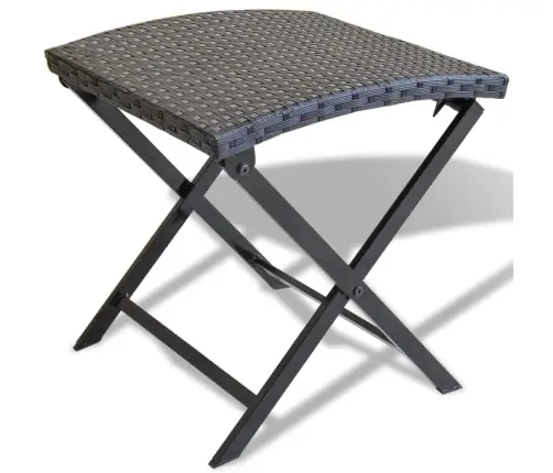 Sulankstoma Taburetė, Poliratanas, Juodas