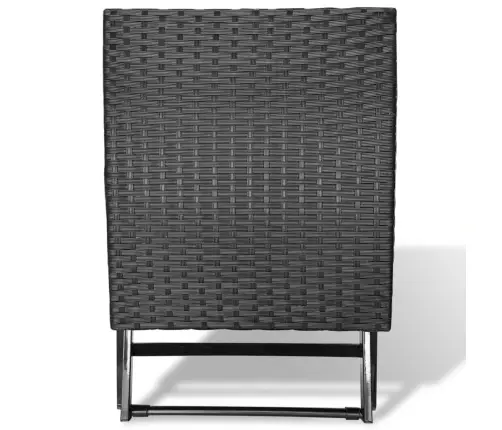 Sulankstoma Taburetė, Poliratanas, Juodas