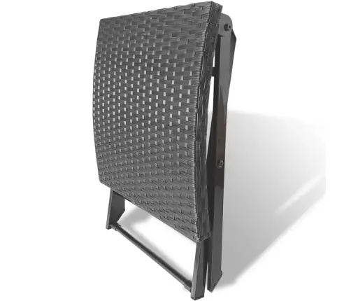 Sulankstoma Taburetė, Poliratanas, Juodas