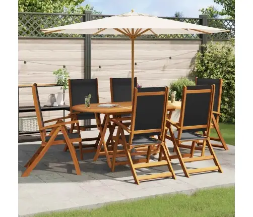 7-Osaline Aiamööblikomplekt, Akaatsiapuit