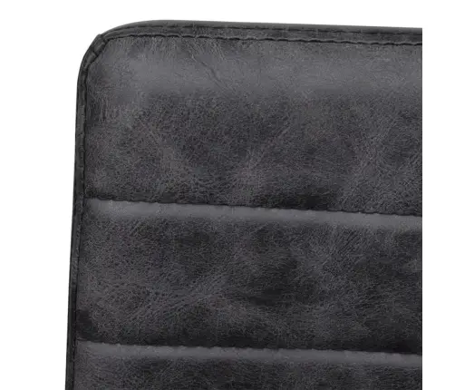 Gembinės Valgomojo Kėdės, 4 Vnt., Juodos, Dirbtinė Oda