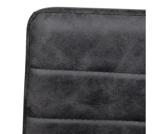 Gembinės Valgomojo Kėdės, 6Vnt., Juodos, Dirbtinė Oda