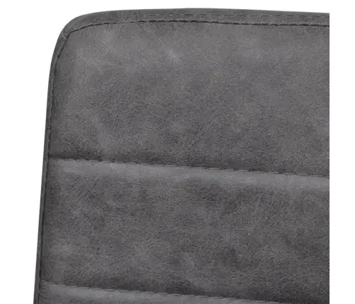 Vetruvate Jalgadega Söögitoolid 6 Tk, Tumehall, Kunstnahk