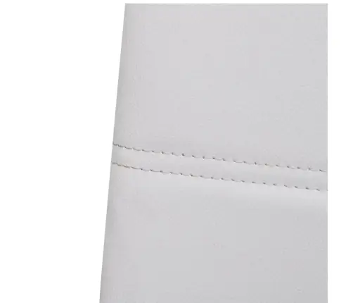 Vetruvate Jalgadega Söögitoolid 6 Tk, Valge, Kunstnahk Vetruvate Jalgadega Söögitoolid 6 Tk, Valge, Kunstnahk