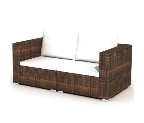 Sodo Poilsio Baldų Komplektas Su Pag., 10D., Rud. Sp., Polir.