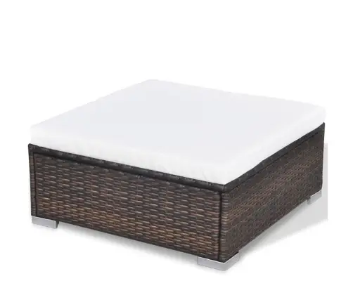 Sodo Poilsio Baldų Komplektas Su Pag., 10D., Rud. Sp., Polir.