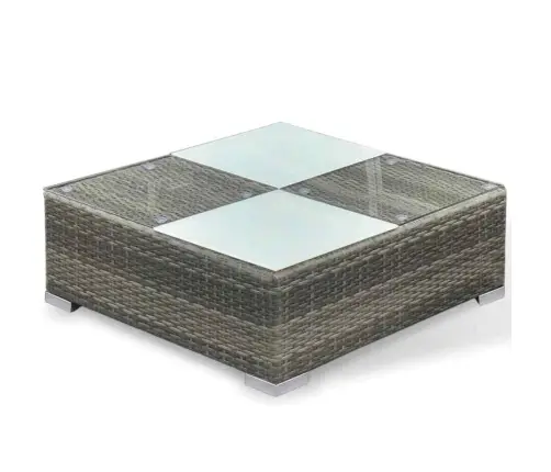 6-Daļīgs Dārza Atpūtas Mēbeļu Komplekts Ar Matračiem, Pelēks Pe Vidaxl