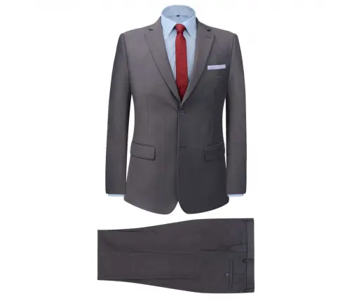 Vīriešu 2 Daļu Uzvalks Pelēka 5 Poliesters Vidaxl