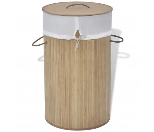 Veļas Grozs, Bambuss, Dabīgā Krāsā Vidaxl