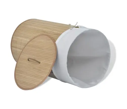 Veļas Grozs, Bambuss, Dabīgā Krāsā Vidaxl