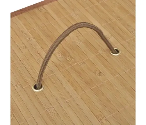 Veļas Grozs, Taisnstūra Forma, Dabīgas Krāsas Bambuss Vidaxl