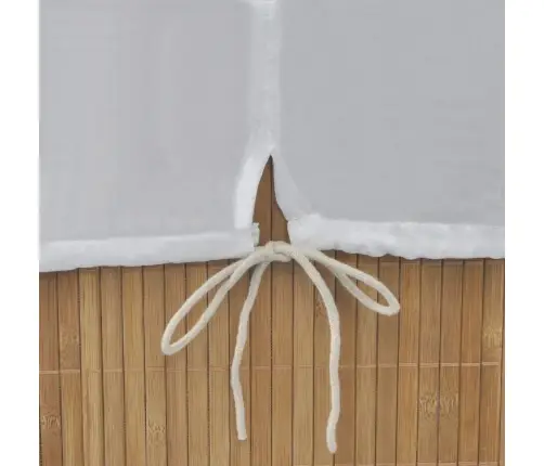 Veļas Grozs, Taisnstūra Forma, Dabīgas Krāsas Bambuss Vidaxl