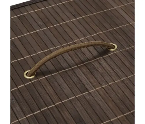 Veļas Grozs, Taisnstūra Forma, Tumši Brūns Bambuss Vidaxl