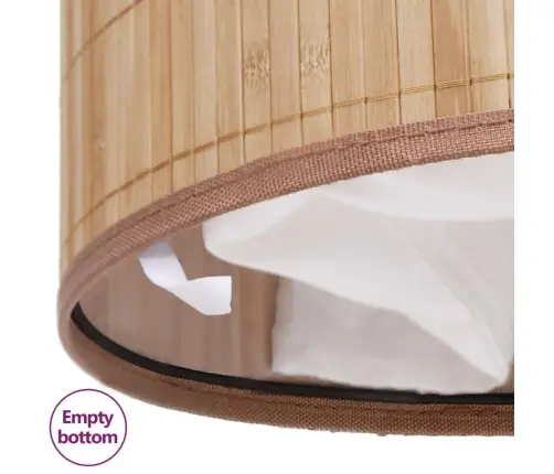 Veļas Grozs, Ovāls, Dabīgas Krāsas Bambuss Vidaxl