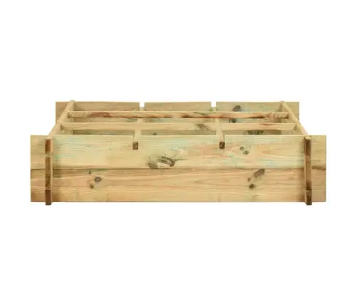 Augstā Puķu Kaste, 90X90X20 Cm, Impregnēts Koks Vidaxl