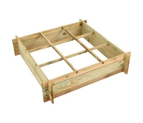 Augstā Puķu Kaste, 90X90X20 Cm, Impregnēts Koks Vidaxl