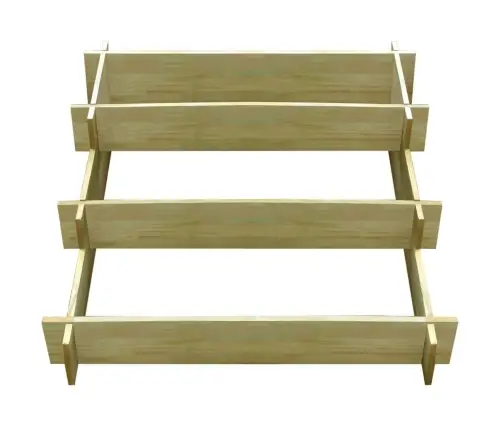 Puķu Kaste, Trīsdaļīga, 90X90X35 Cm, Impregnēts Koks Vidaxl