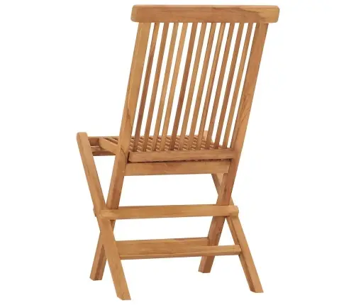 Saliekami Dārza Krēsli, 2 Gab., Masīvs Tīkkoks Vidaxl