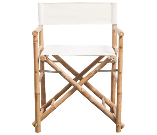 Kokkupandavad Režissööritoolid, 2 Tk, Bambusest Ja Purjeriidest