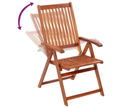 Saliekami Dārza Krēsli, 2 Gab., Akācijas Masīvkoks, Brūni Vidaxl