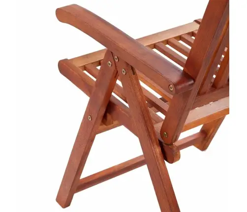 Saliekami Dārza Krēsli, 2 Gab., Akācijas Masīvkoks, Brūni Vidaxl