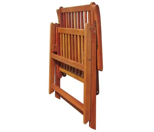 Saliekami Dārza Krēsli, 2 Gab., Akācijas Masīvkoks, Brūni Vidaxl