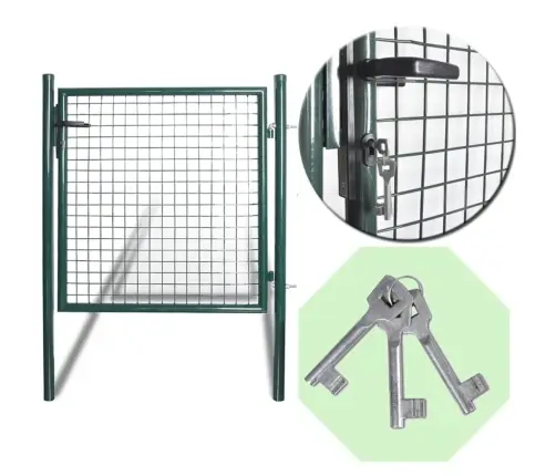 Tvoros Vartai, Vienvėriai, 100X100 cm Milteliniu Būdu Dažytas Plienas