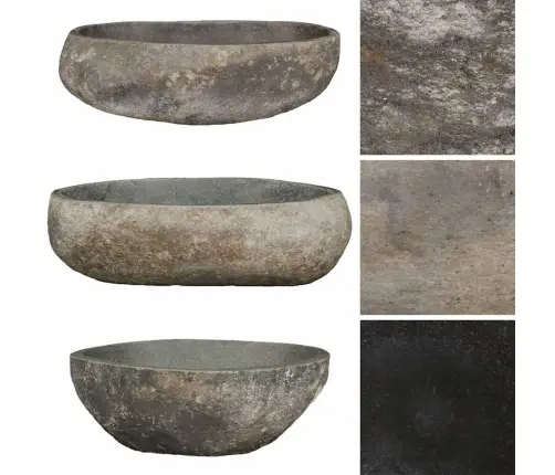 Izlietne, Upes Akmens, Ovāla, (45-53)X(34-41) Cm   Vidaxl