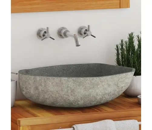 Izlietne, Upes Akmens, Ovāla, (45-53)X(34-41) Cm   Vidaxl