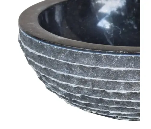 Izlietne, 40 Cm, Melns Marmors Vidaxl