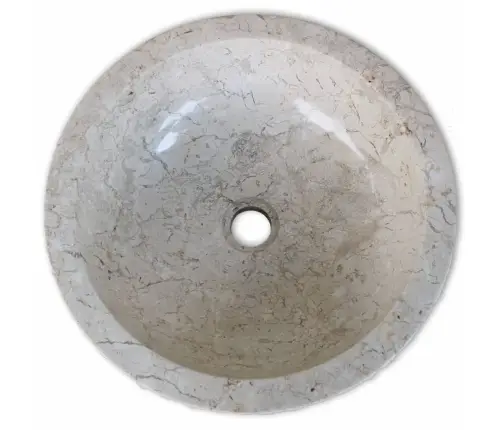 Krēmkrāsas Marmora Izlietne, 40 Cm Vidaxl