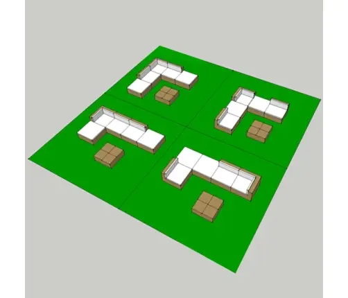 6-Daļīgs Dārza Atpūtas Mēbeļu Komplekts, Brūna Pe Rotangpalma Vidaxl