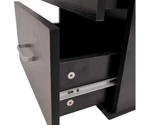 Seitsmeosaline Valamuga Vannitoamööbli Komplekt, Must