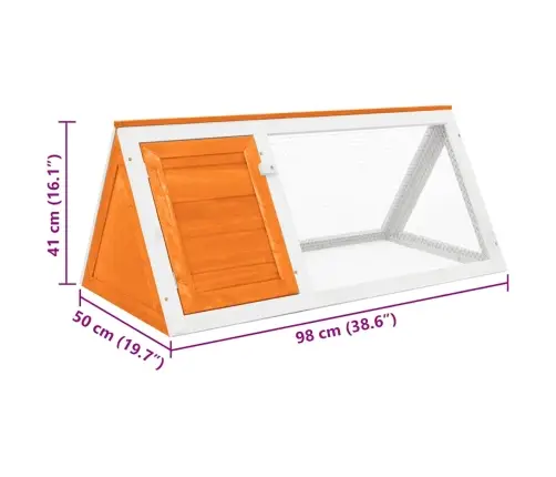 Dzīvnieku, Trušu Būris, Koks   Vidaxl