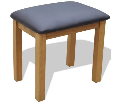 Kosmetinis Staliukas Su Kėdute, Ąžuolo Medienos Masyvas