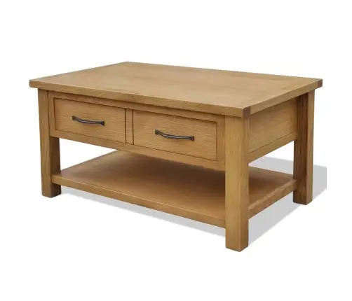 Kafijas Galdiņš, 88X53X45 Cm, Ozola Masīvkoks Vidaxl