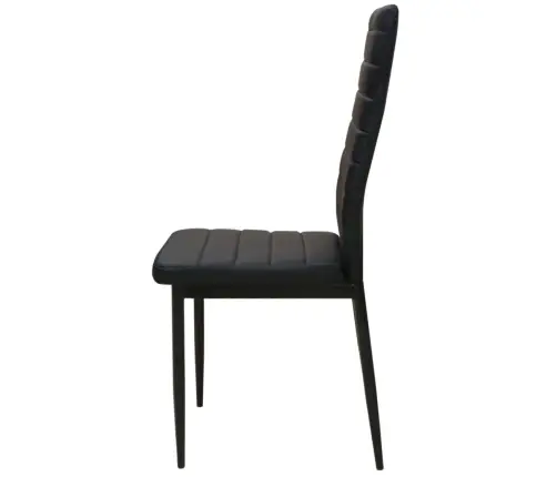 Penkių Dalių, Valgomojo Stalo Ir Kėdžių Komplektas, Juodas