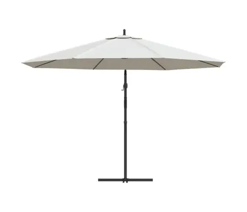 Gembinis Sodo Skėtis Nuo Saulės, Smėlio Baltos Spalvos, 3,5M