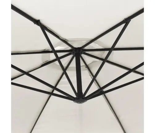 Gembinis Sodo Skėtis Nuo Saulės, Smėlio Baltos Spalvos, 3,5M