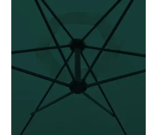 Konsooldisainiga Päikesevari 3 M, Roheline