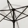 Led Dārza Lietussargs, 3 M, Smilšu Balts Vidaxl