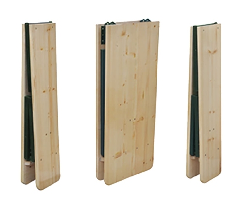 Saliekams Alus Galds Ar 2 Soliem, 220 Cm, Egles Koks Vidaxl