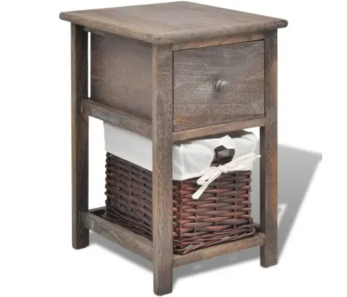 Naktsskapītis, Koks, Brūns  Vidaxl