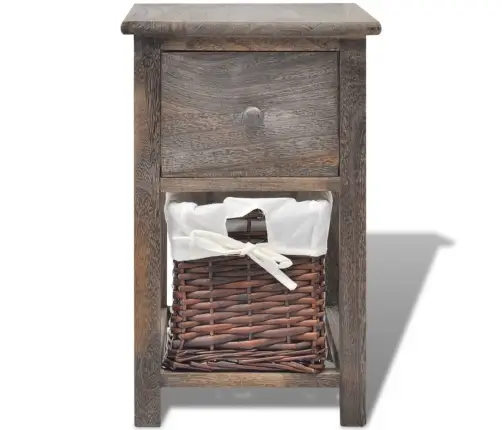 Naktsskapītis, Koks, Brūns  Vidaxl