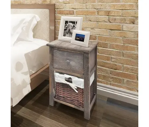 Naktsskapītis, Koks, Brūns  Vidaxl