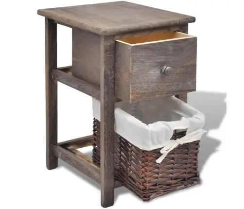 Naktsskapīši, 2 Gab., Koks, Brūni  Vidaxl