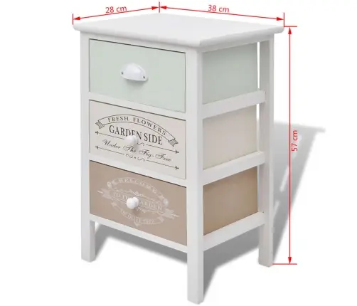 Prantsuse Stiilis 3 Sahtliga Puidust Hoiukapp