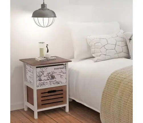 Koka Naktsskapītis, 2 Gab. Vidaxl